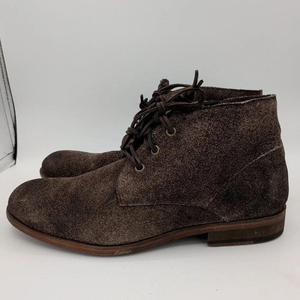 John Varvatos USA Mens Dark Brown Suede Chukka Boots F2281P3B Size 13M